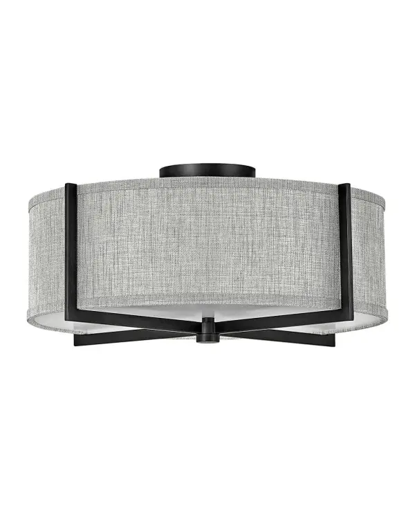 Creativity meets practicality in Axis. Featuring a classic crossed-stem design, its shade comes in Off White Linen or Heather Gray Linen complemented by a Black or Heritage Brass finish.