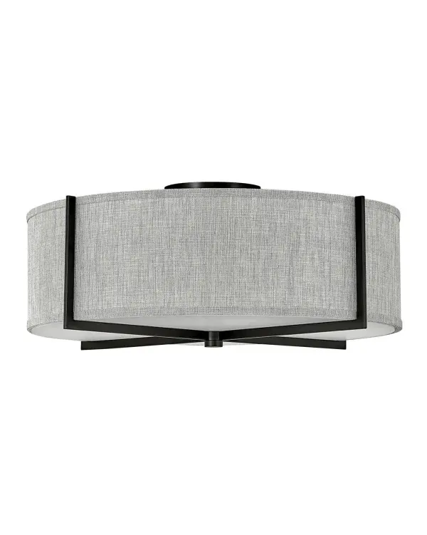 Creativity meets practicality in Axis. Featuring a classic crossed-stem design, its shade comes in Off White Linen or Heather Gray Linen complemented by a Black or Heritage Brass finish.