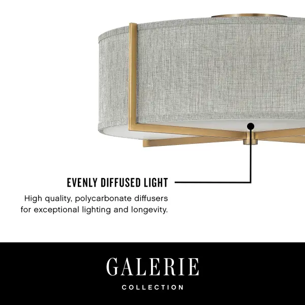 Creativity meets practicality in Axis. Featuring a classic crossed-stem design, its shade comes in Off White Linen or Heather Gray Linen complemented by a Black or Heritage Brass finish. - alternate view