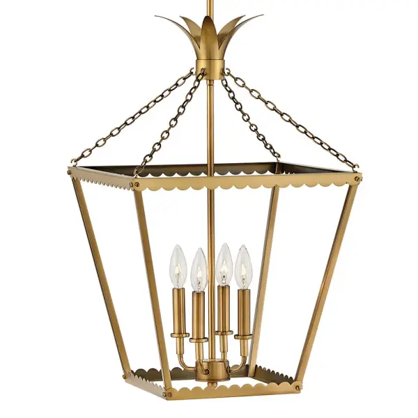 Palma LED Pendant in Heritage Brass - Image 3