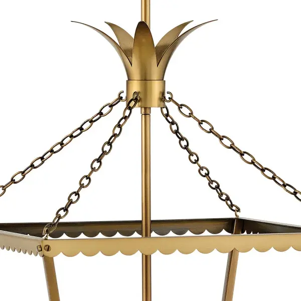 Palma LED Pendant in Heritage Brass - Image 4
