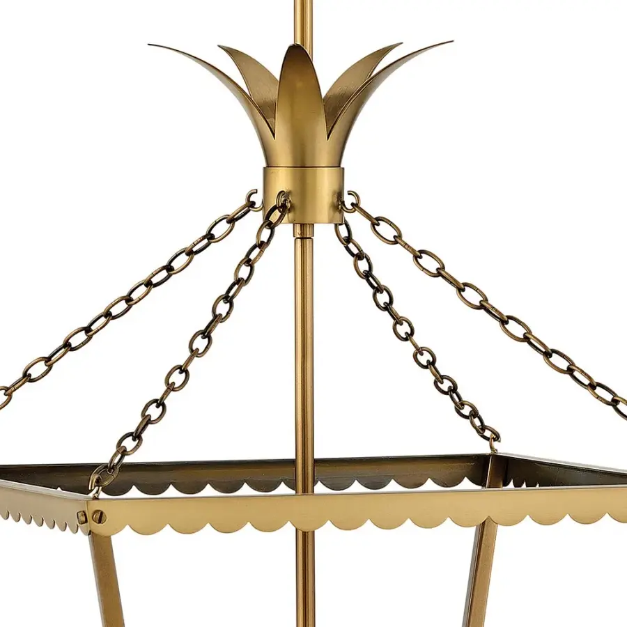 Palma LED Pendant in Heritage Brass - Image 4