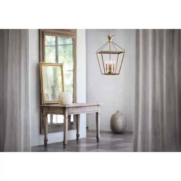 Palma LED Pendant in Heritage Brass - Image 8