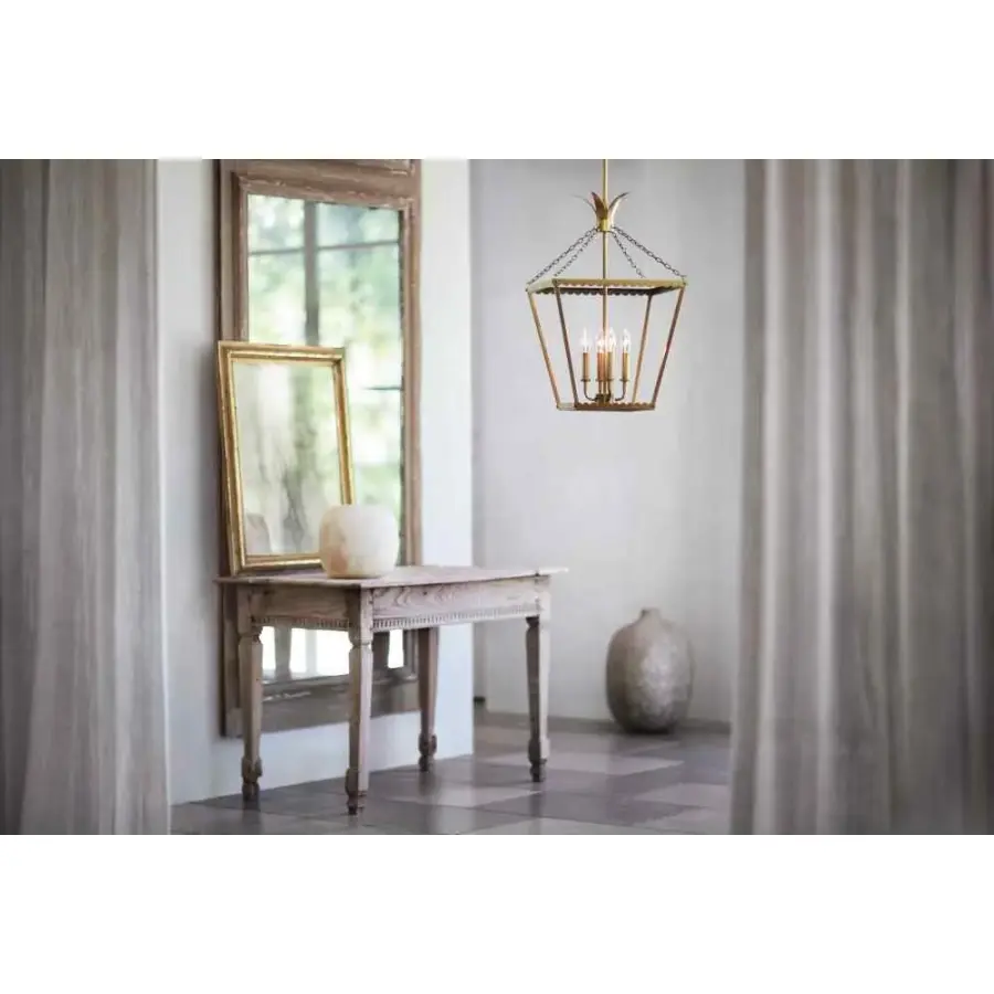 Palma LED Pendant in Heritage Brass - Image 8
