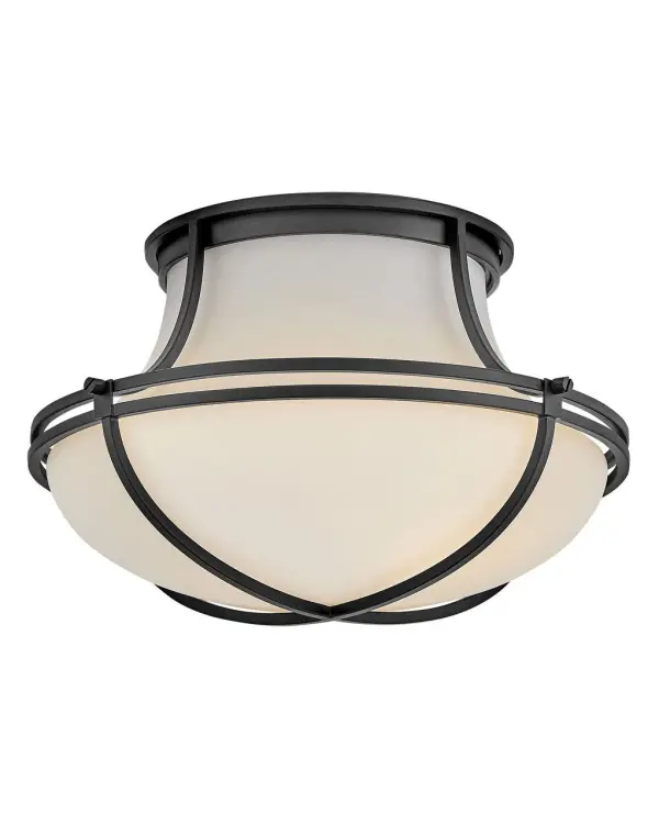 Saddler LED Flush Mount in Black - Image 3
