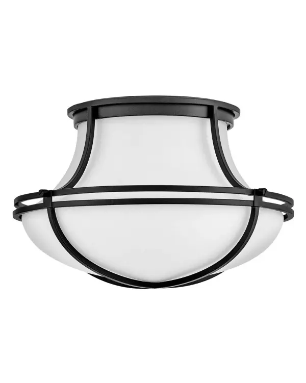 Saddler LED Flush Mount in Black - Image 4