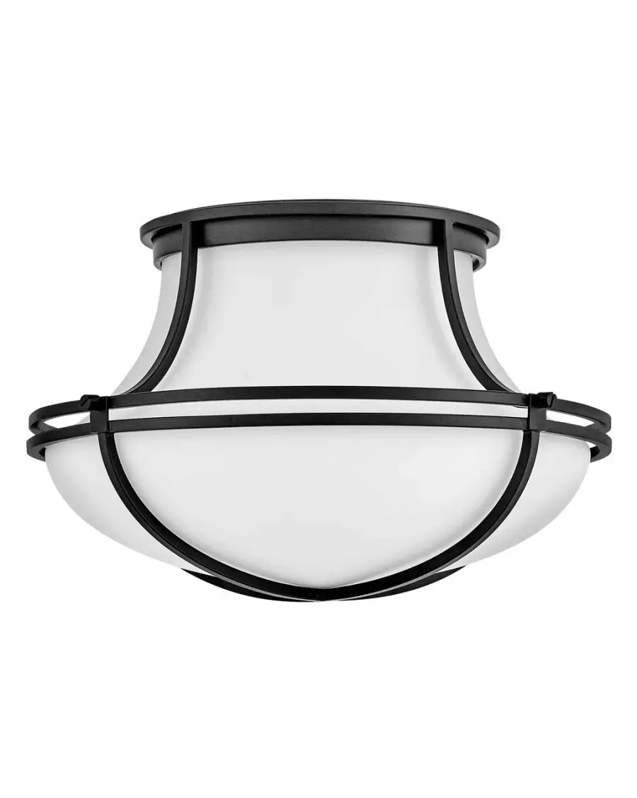 Saddler LED Flush Mount in Black - Image 4