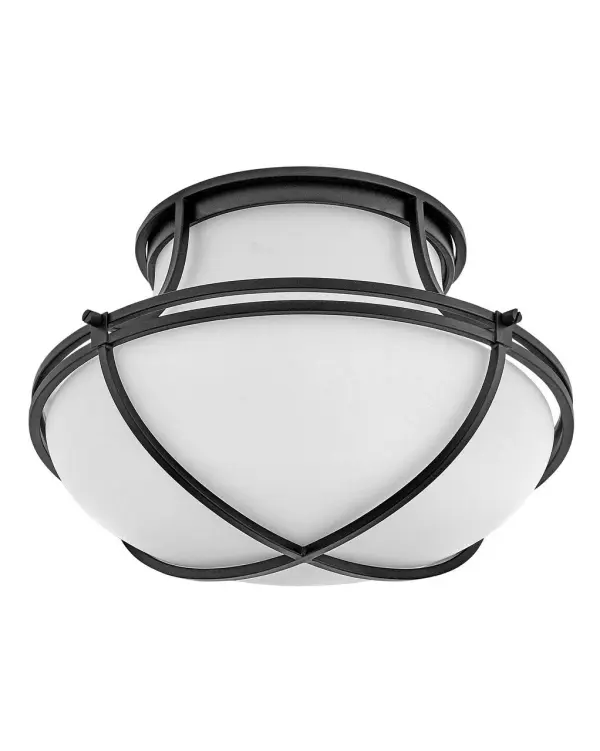 Saddler LED Flush Mount in Black - Image 5