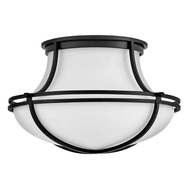 Saddler LED Flush Mount in Black - Image 7