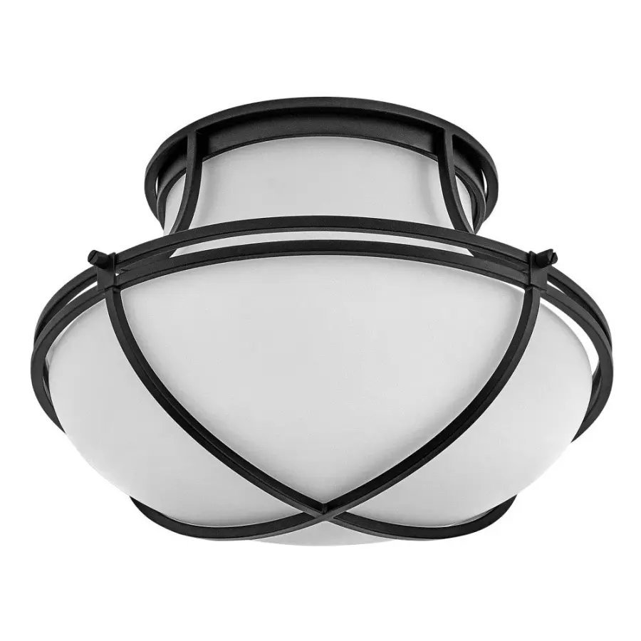 Saddler LED Flush Mount in Black - Image 8
