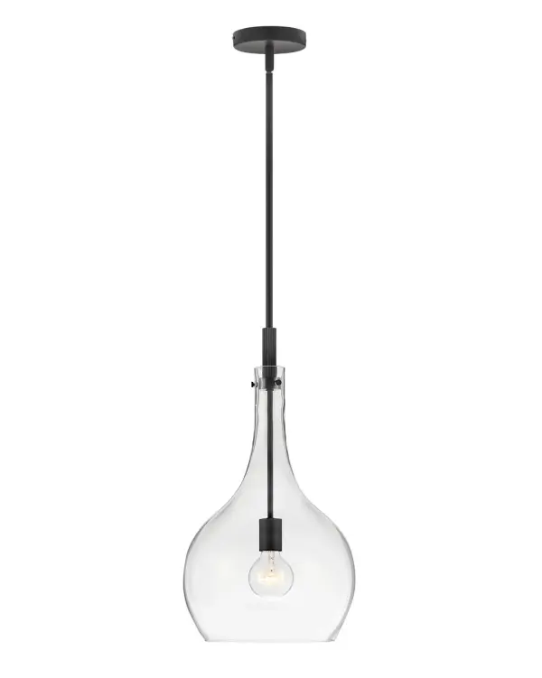 The Ziggy pendant easily adapts to a variety of spaces with its effortlessly modern silhouette. The contemporary, ultra-matte or clear glass shades are counterbalanced by contrasting accents and matching stems.