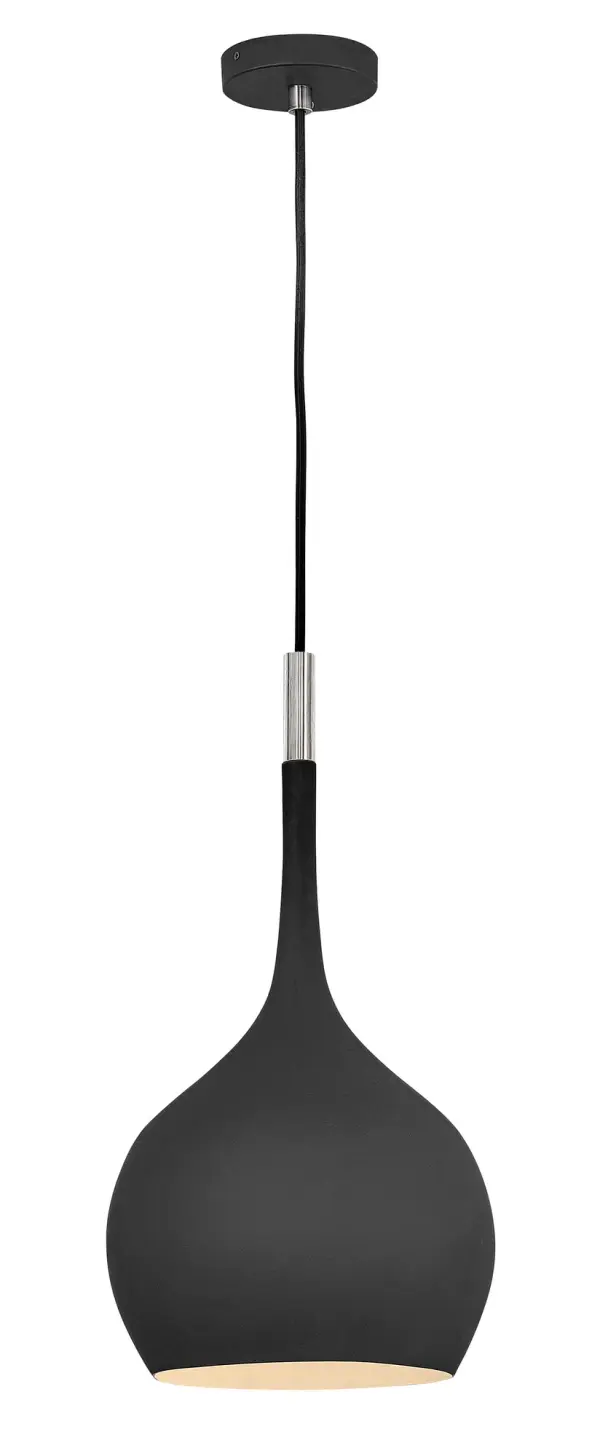 The Ziggy pendant easily adapts to a variety of spaces with its effortlessly modern silhouette. The contemporary, ultra-matte or clear glass shades are counterbalanced by contrasting accents and matching stems.