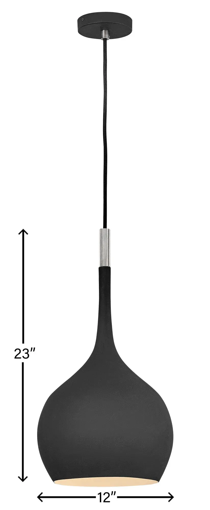 Ziggy LED Pendant in Black - Image 2