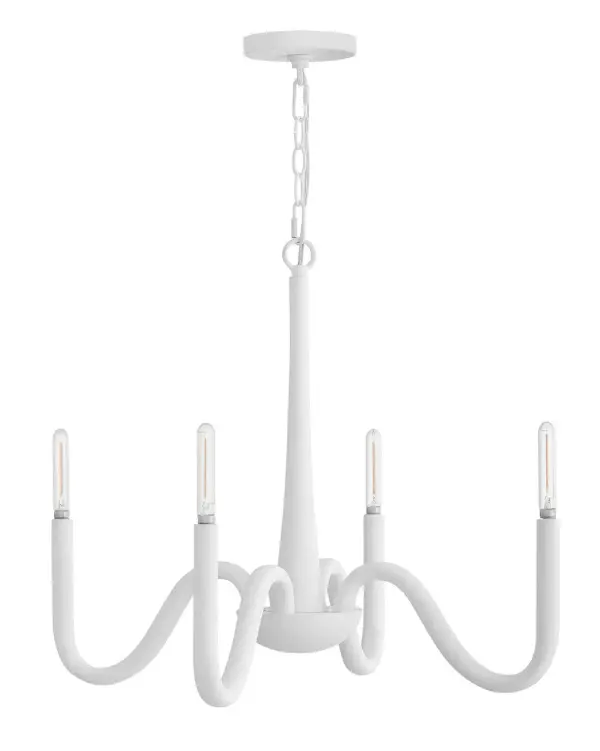 Maris LED Chandelier in Textured Plaster - Image 3