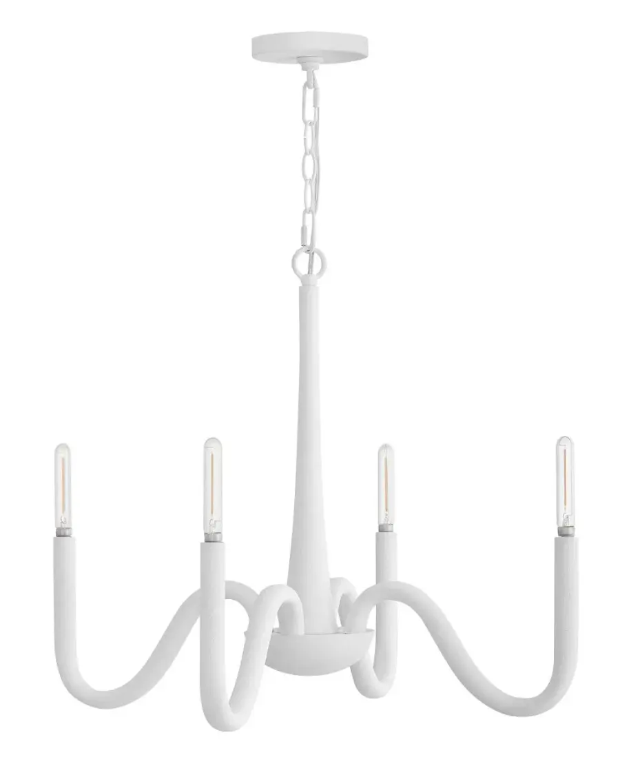 Maris LED Chandelier in Textured Plaster - Image 3