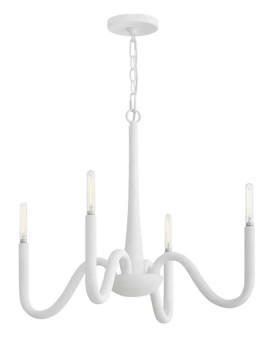 Maris LED Chandelier in Textured Plaster - Image 4