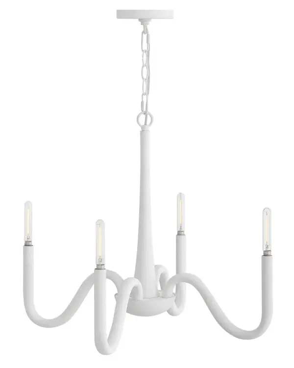 Maris LED Chandelier in Textured Plaster - Image 5
