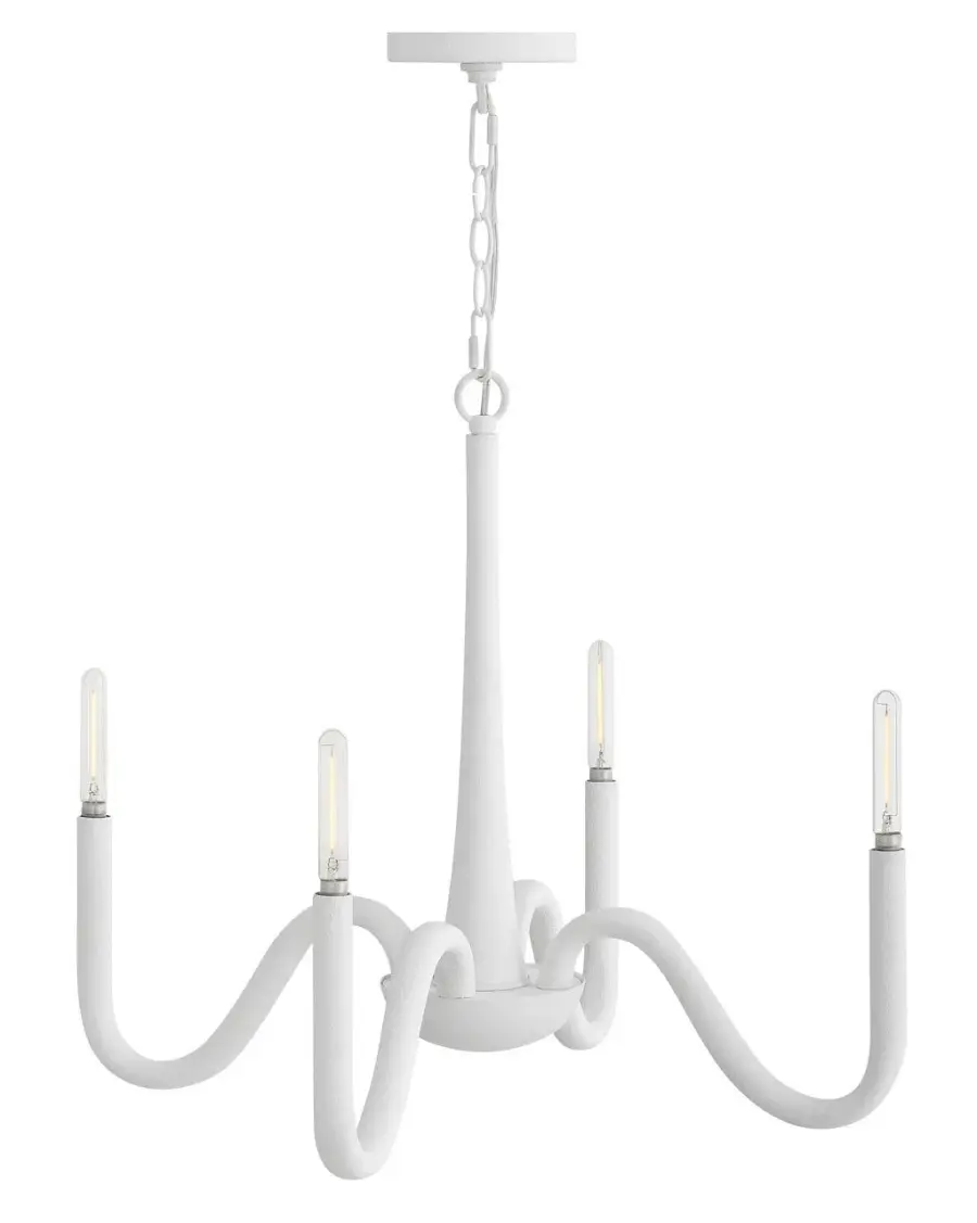 Maris LED Chandelier in Textured Plaster - Image 5