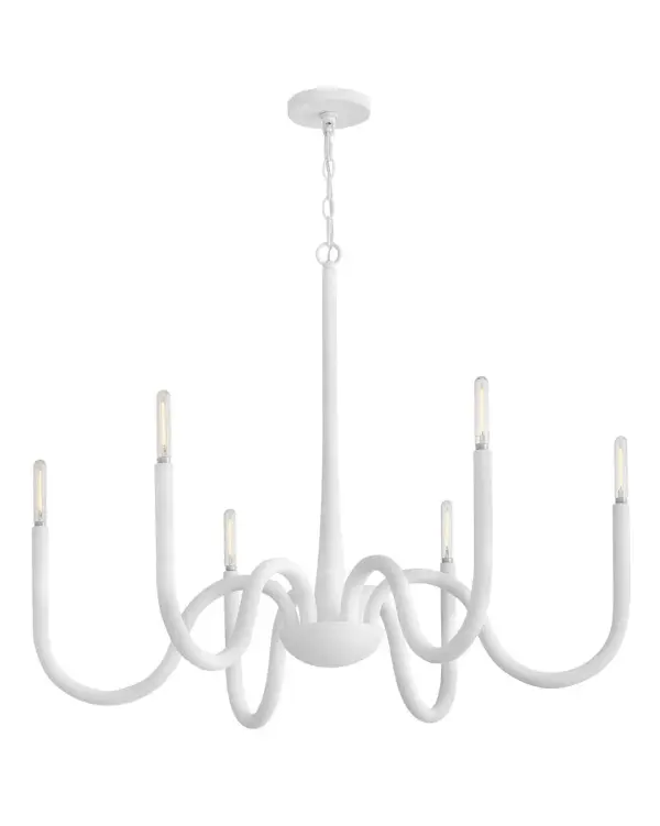 Maris LED Chandelier in Textured Plaster - Image 4