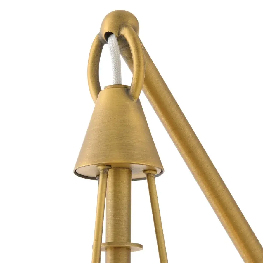 Danvers LED Wall Sconce in Lacquered Dark Brass - Image 4