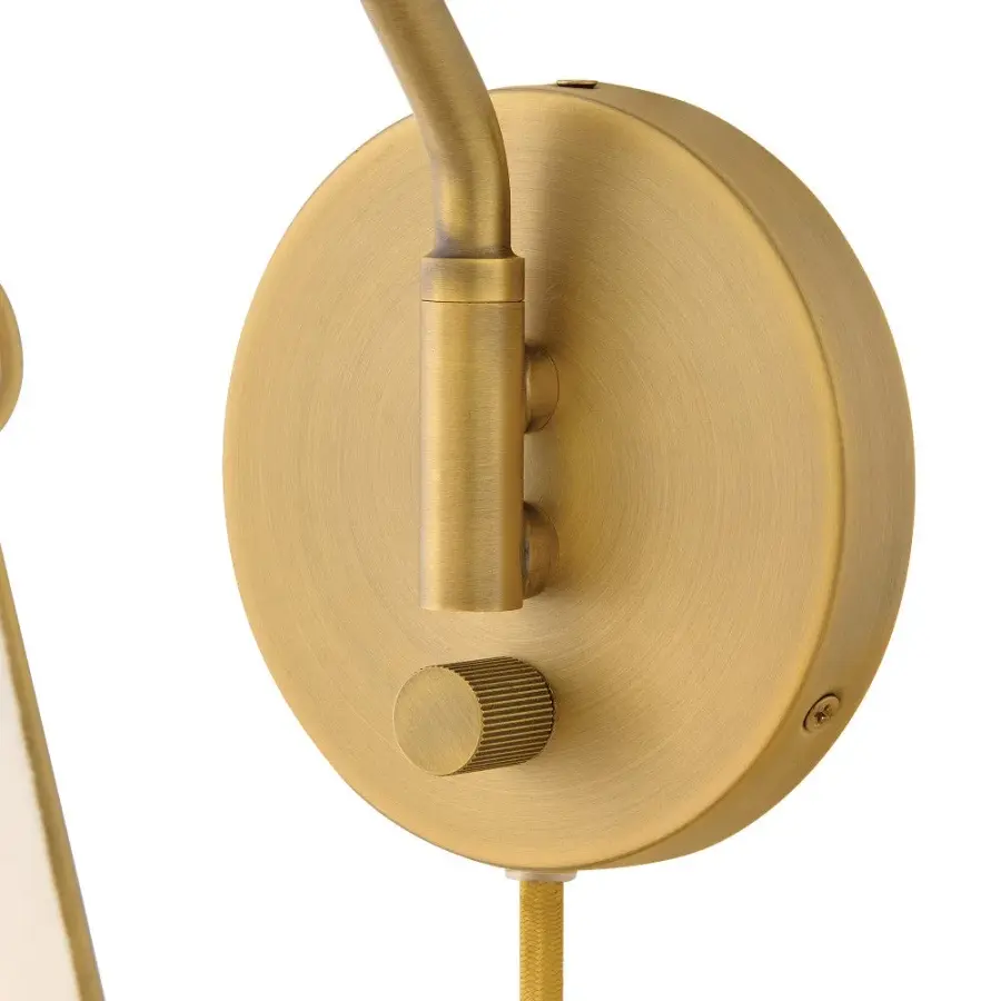 Danvers LED Wall Sconce in Lacquered Dark Brass - Image 5
