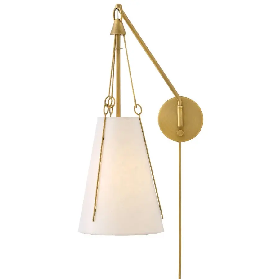 Danvers LED Wall Sconce in Lacquered Dark Brass - Image 6