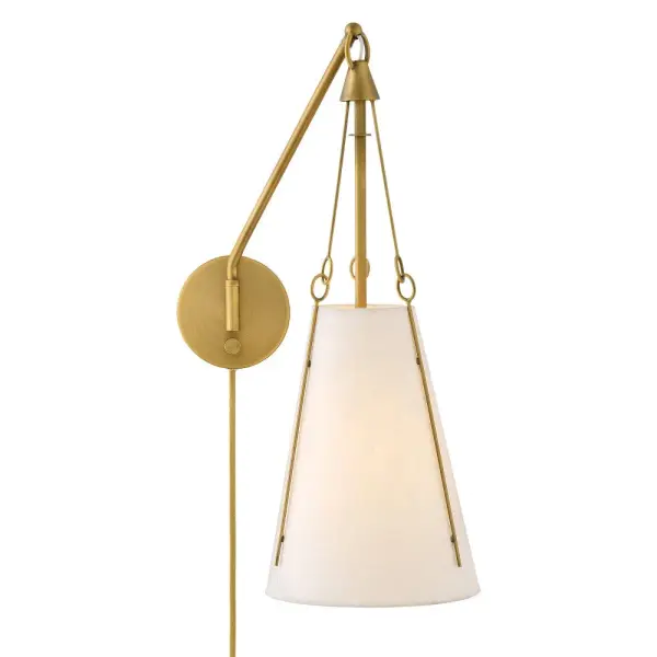 Danvers LED Wall Sconce in Lacquered Dark Brass - Image 7