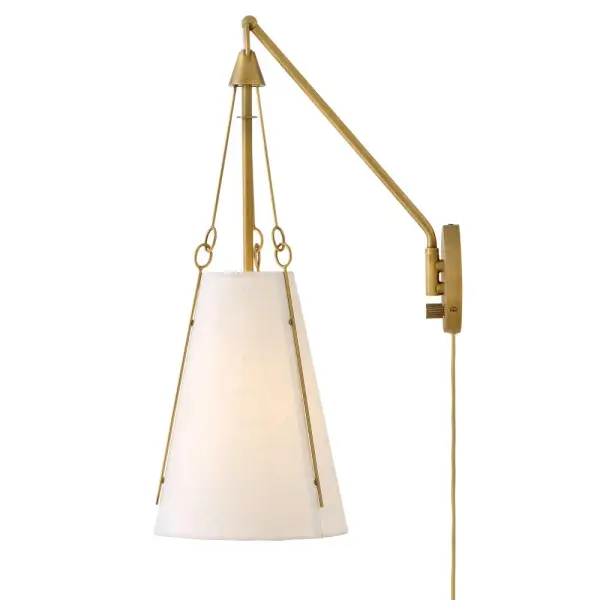Danvers LED Wall Sconce in Lacquered Dark Brass - Image 8