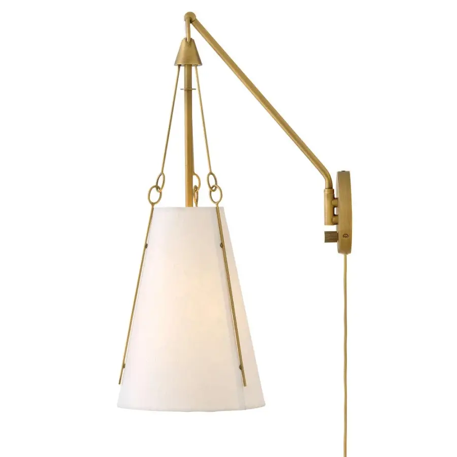 Danvers LED Wall Sconce in Lacquered Dark Brass - Image 8