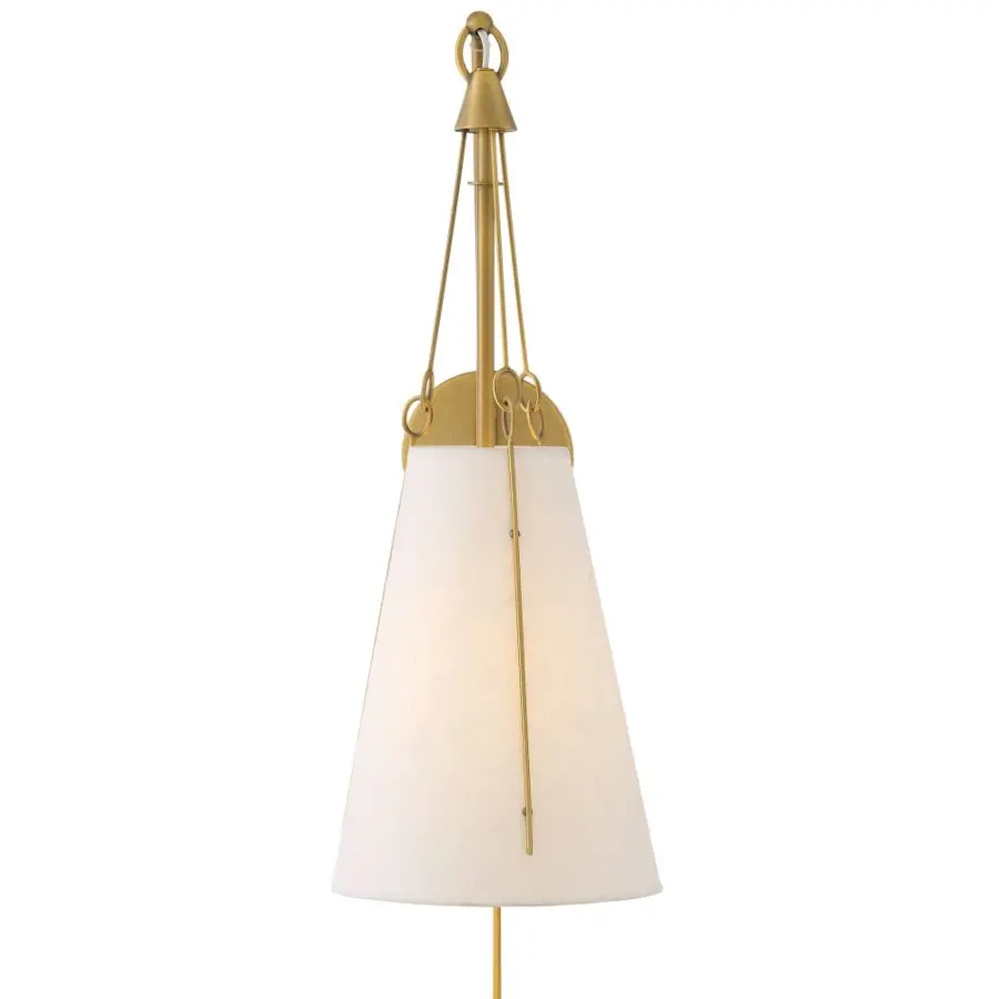 Danvers LED Wall Sconce in Lacquered Dark Brass - Image 9