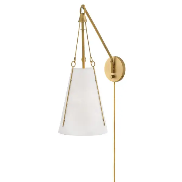 Danvers LED Wall Sconce in Lacquered Dark Brass - Image 10