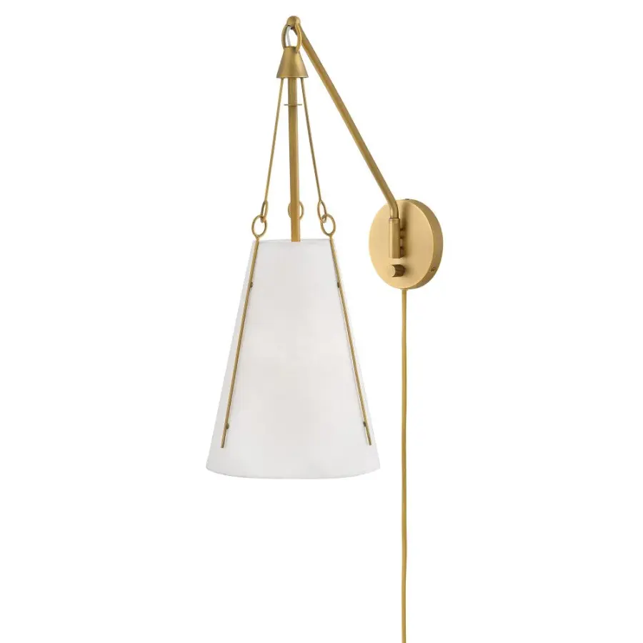 Danvers LED Wall Sconce in Lacquered Dark Brass - Image 10