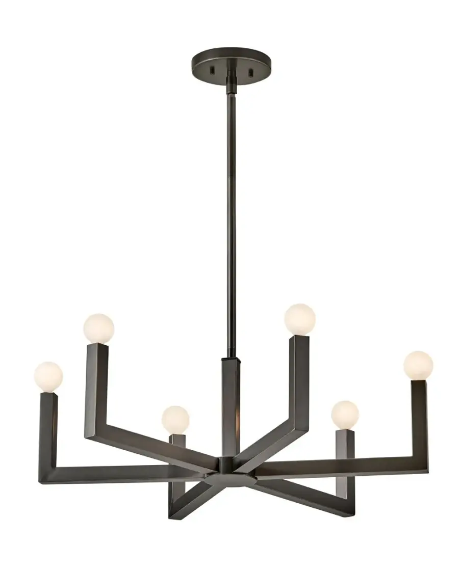 Ezra LED Chandelier in Black Oxide - Image 1