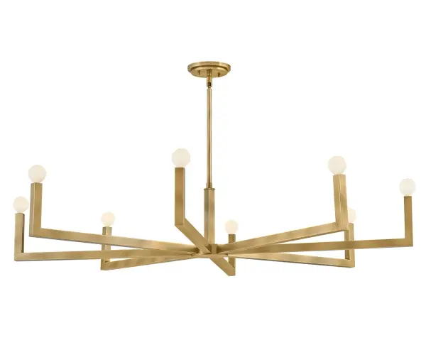 Ezra LED Chandelier in Heritage Brass - Image 5