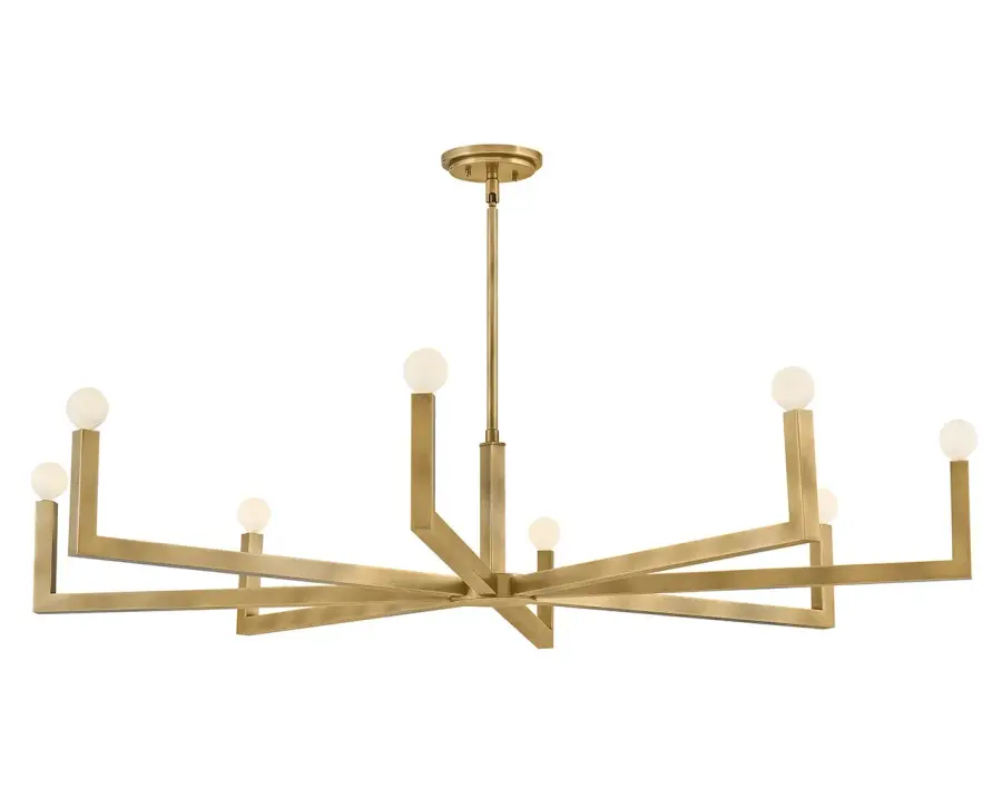 Ezra LED Chandelier in Heritage Brass - Image 5