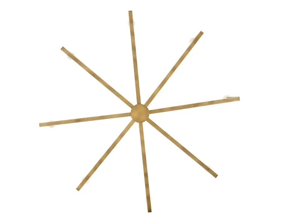 Ezra LED Chandelier in Heritage Brass - Image 6