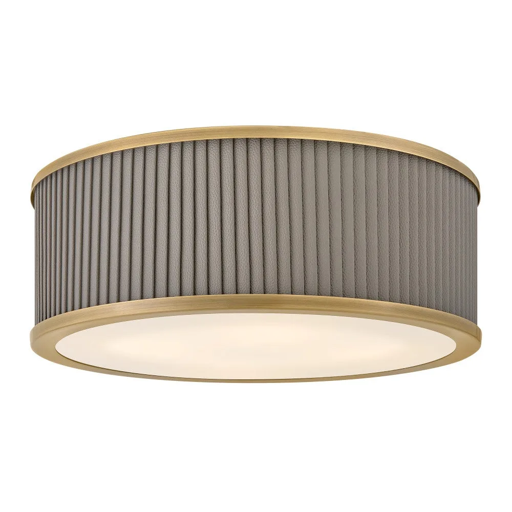 Arden LED Flush Mount in Heritage Brass