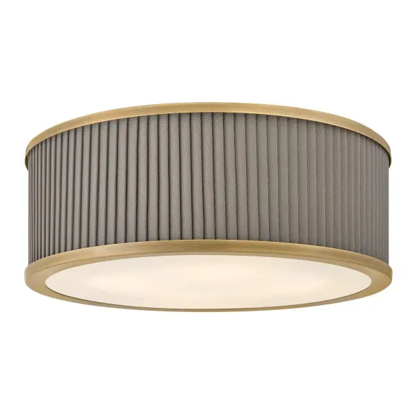 Arden LED Flush Mount in Heritage Brass - Image 1