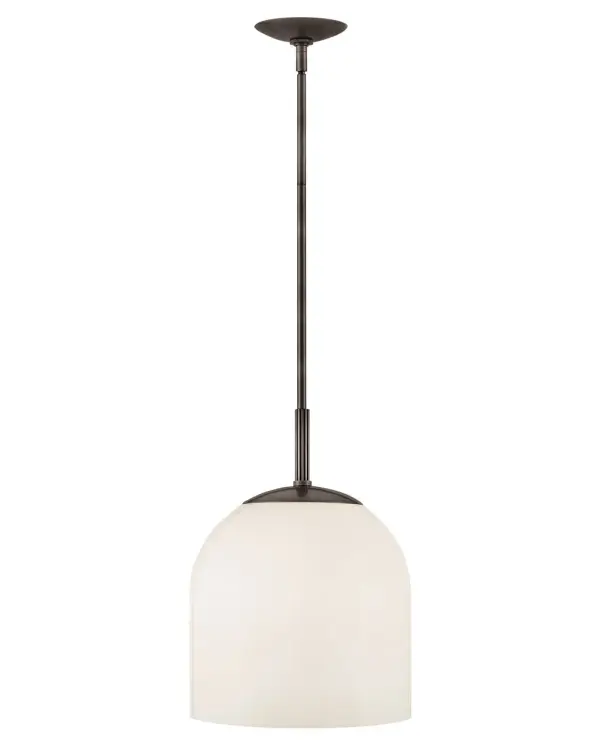 Finding the unique balance of soft, yet strong, Willa commands attention without flaunting. The smooth lines, ribbed stem detailing, and elegant cased opal shade bring the soft glow that complements any transitional or traditional setting. Paired with a striking Black Oxide or Heritage Brass finish option, Willa brings graceful charm to any environment.