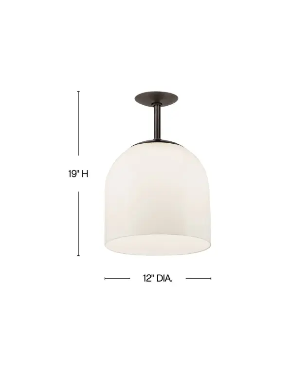 Finding the unique balance of soft, yet strong, Willa commands attention without flaunting. The smooth lines, ribbed stem detailing, and elegant cased opal shade bring the soft glow that complements any transitional or traditional setting. Paired with a striking Black Oxide or Heritage Brass finish option, Willa brings graceful charm to any environment. - alternate view