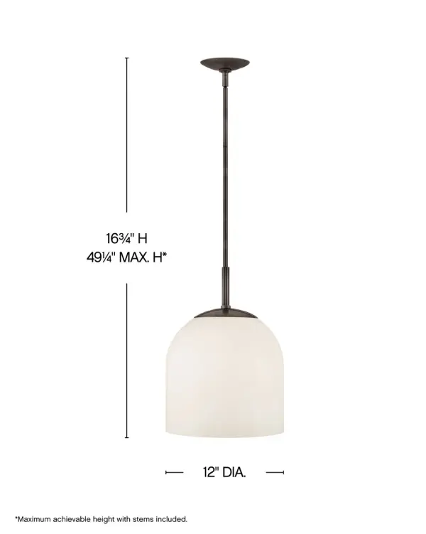 Willa LED Pendant in Black Oxide - Image 3