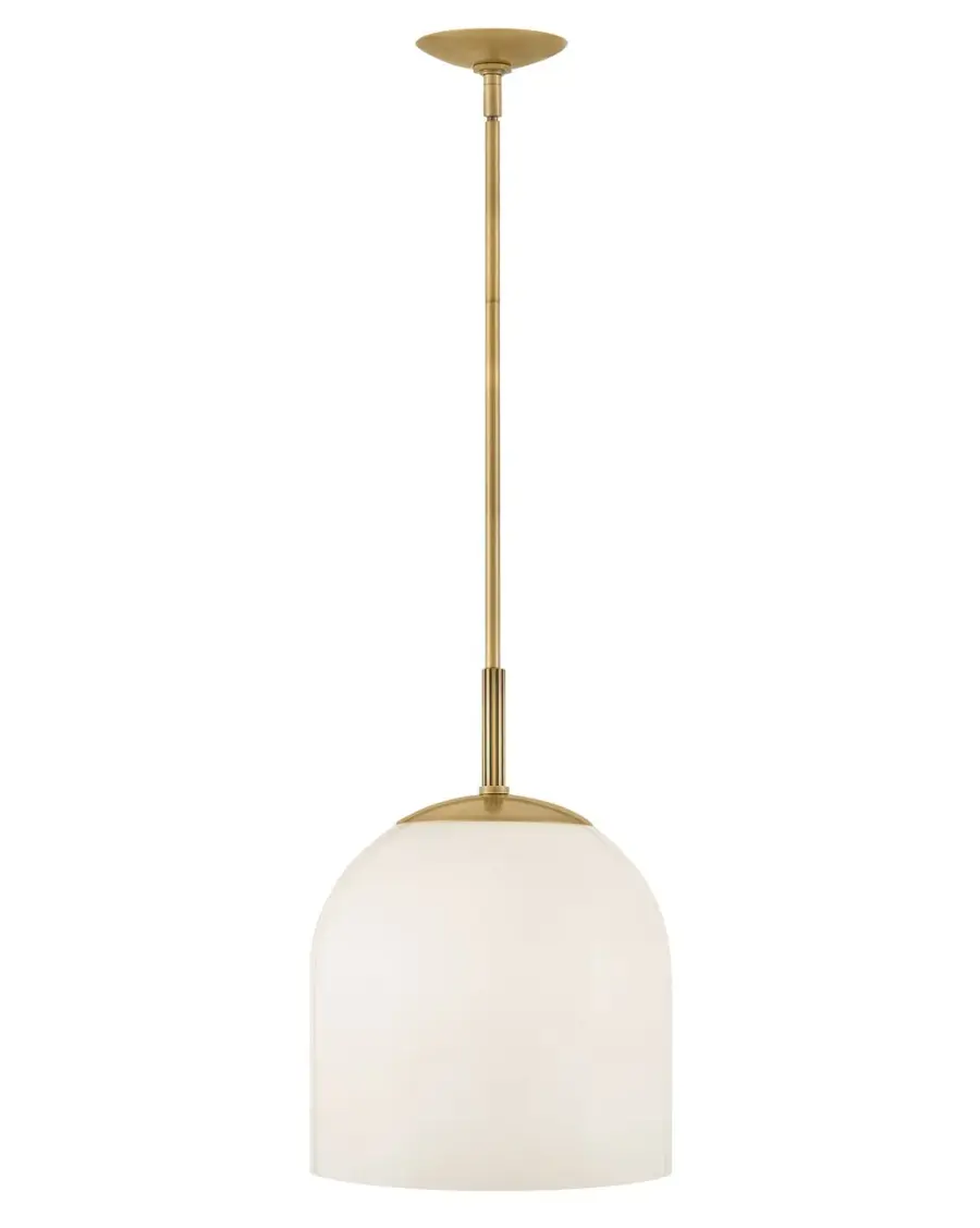 Willa LED Pendant in Heritage Brass - Image 1