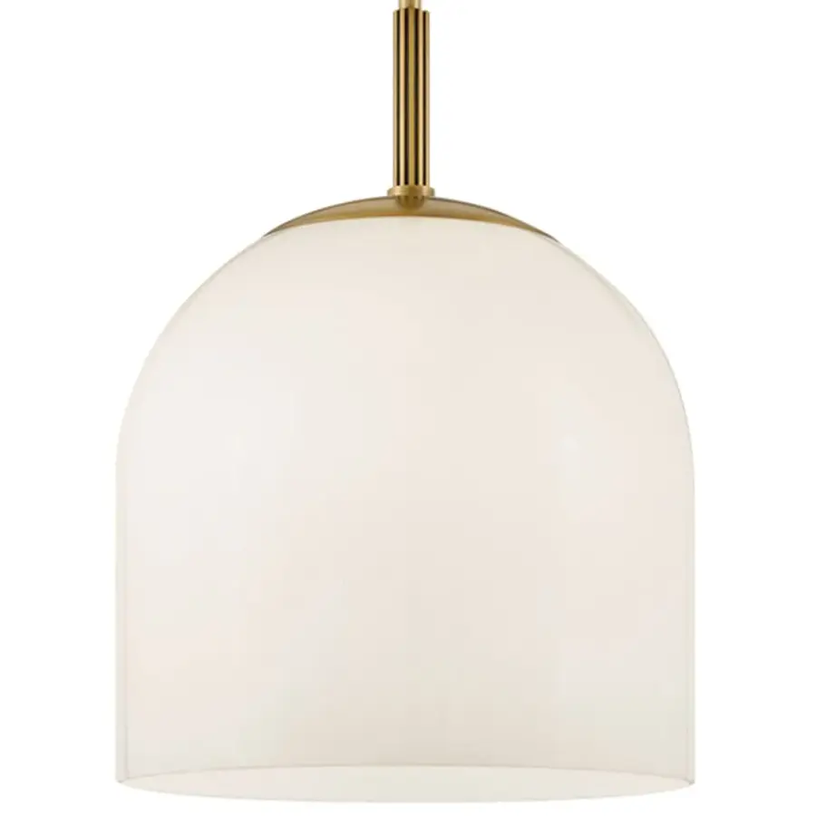 Willa LED Pendant in Heritage Brass - Image 8