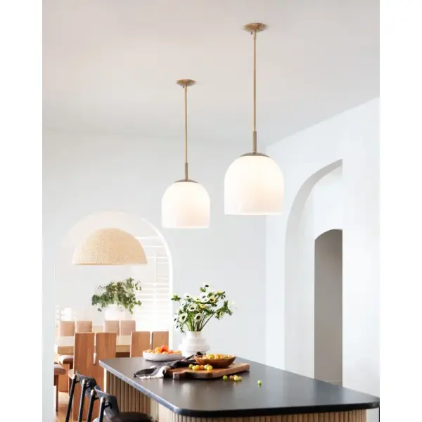 Willa LED Pendant in Heritage Brass - Image 10