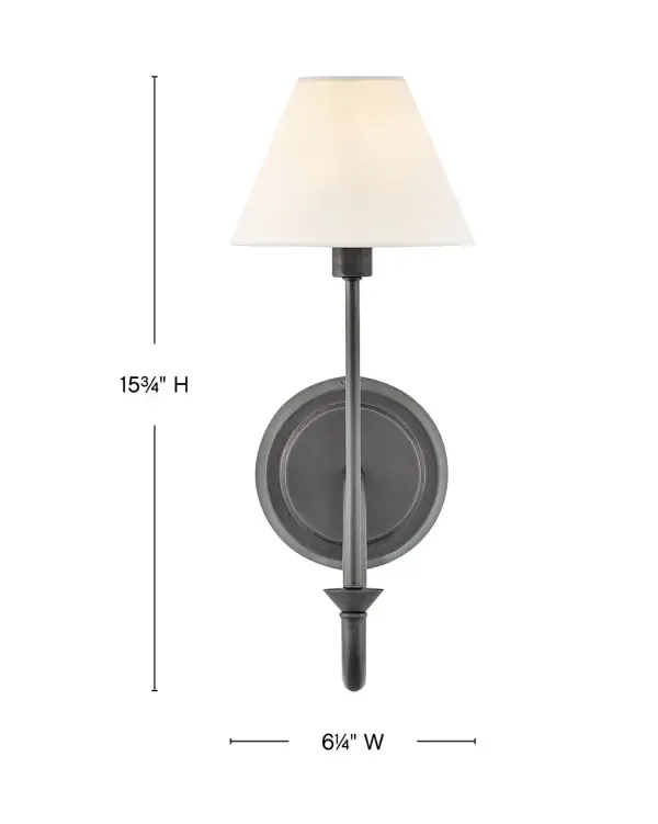 Medium Single Light Sconce - Image 9