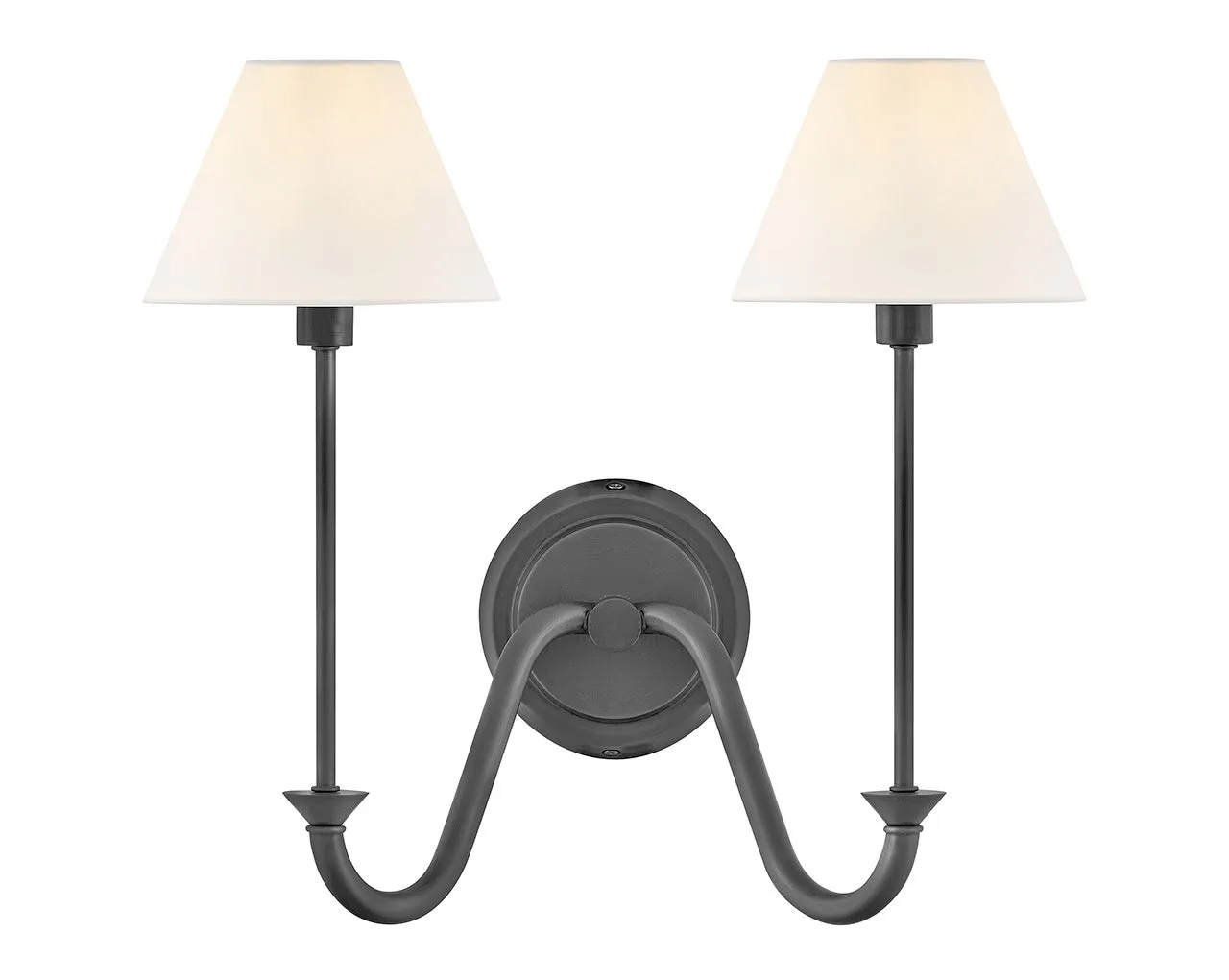 Greta LED Wall Sconce in Blackened Brass