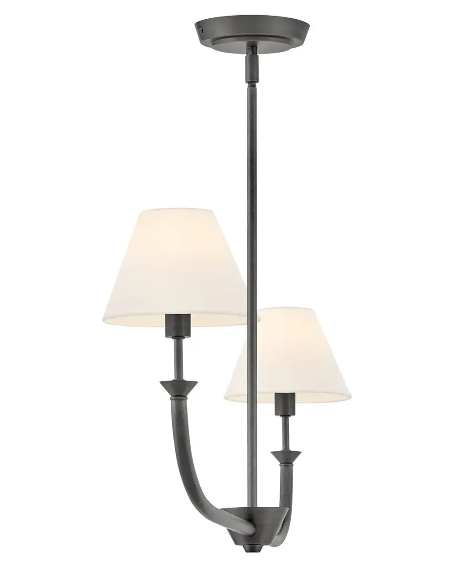 Greta LED Linear Chandelier in Blackened Brass - Image 5
