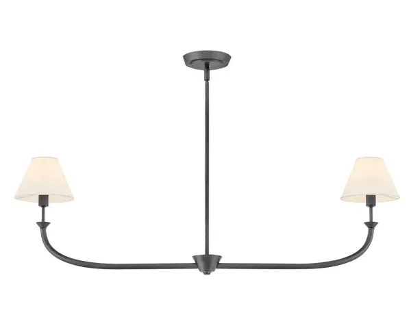 Greta LED Linear Chandelier in Blackened Brass - Image 7