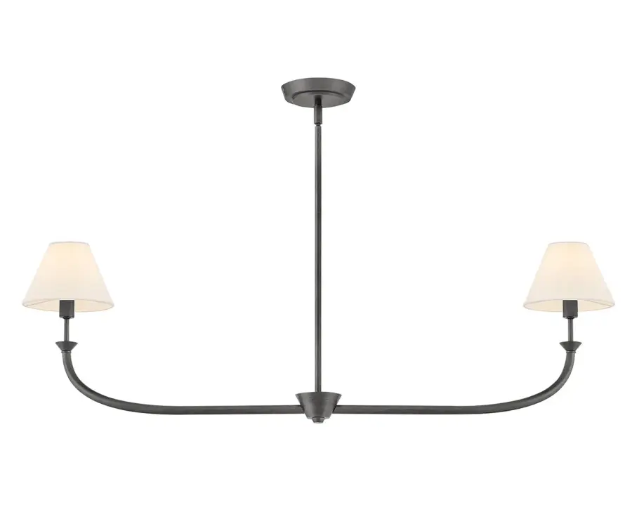 Greta LED Linear Chandelier in Blackened Brass - Image 7