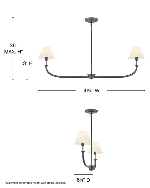 Medium Two Light Linear - Image 8
